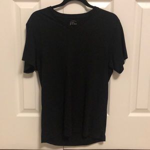 Mens J Crew Black V Neck T Shirt (Size Small)